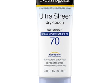 Neutrogena -Ultra Sheer® Dry-Touch -Free Sunscreen Broad Spectrum - SPF 70 - 88ML Online