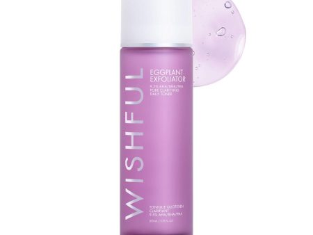 Huda Beauty - WISHFUL Eggplant Exfoliator: 9.5% AHA, BHA & PHA Pore Clarifying Daily Toner For Sale