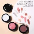 BORN PRETTY 4Pcs 15ML Non Stick Hand Solid Extension Nail Gel Set Manicure Clear Pink Extension Gel Nail Extension Kit Online Sale