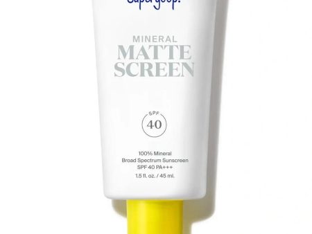 Supergoop - Mineral Mattescreen SPF 40 - 45ml Short Expiry ( 01 2025 ) Online Hot Sale