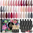 Nude-Pink Collection | 20 Colours | MEFA |  23 Pcs Gel Nail Polish Kit Online