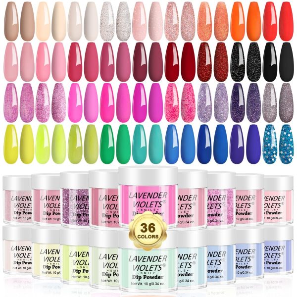 Lavender Violets 36 Colors Dip Powder Nail Kit Discount