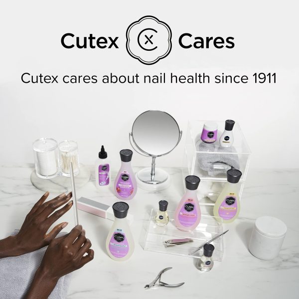 Cutex Nail Polish Remover, Strength Shield, Leaves Nails Looking Healthy, Contains Vitamins E, B5 & Hydrolyzed Silk, 6.76 Fl Oz Discount