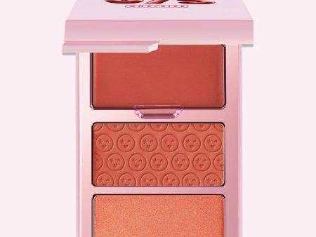 Onesize - Cheek Clapper 3D Blush Trio Palette - Freaky peach For Cheap