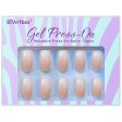 BTArtbox Square Ombre Acrylic Nails - 30 Soft Gel Press On Nails Kit with Nail Glue, 15 Sizes - Reusable Fake Nails in Vanilla Cream Hot on Sale