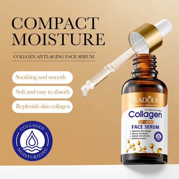 Sadoer - Collagen Anti-Aging Brightening Face Serum - 30ml Hot on Sale