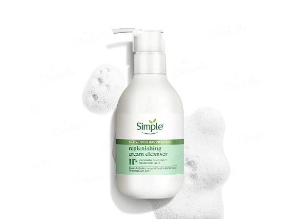 Simple Active Skin Barrier Care Replenishing Cream Cleanser Online Sale