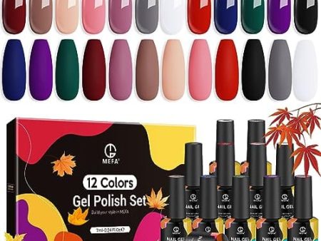 MEFA Gel Nail Polish Set | 12 Colours | Magical Adventure Online