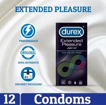 Durex -  Extended Pleasure (Timing) Condoms Pack of 12 Online Hot Sale