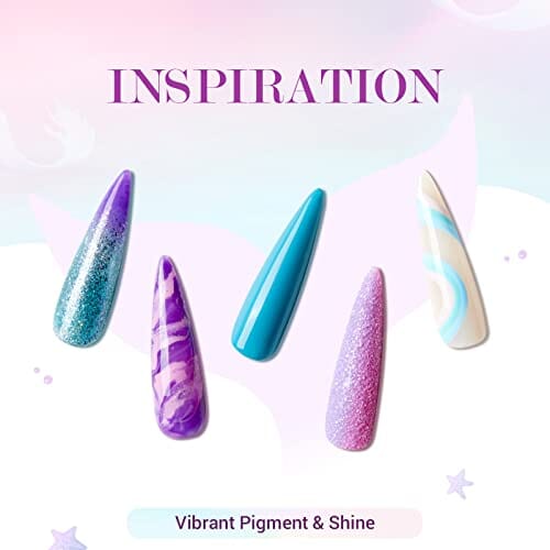 MEFA Gel Nail Polish Set | 23 Pcs | Mermaid | 20 Colours Supply