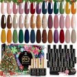 MEFA -20 Colors Gel Nail Polish Kit | Glossy Matte Top Base + Coat Discount