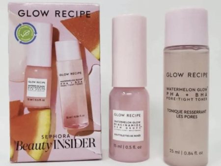 Glow Recipe - Watermelon Set Toner & Dew Drops Mini s Sephora Birthday Gift Sealed Online now