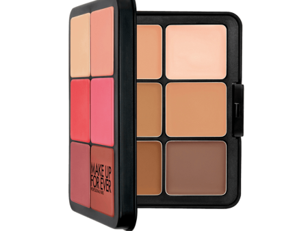 MAKE UP FOR EVER - Multiuse Cream Foundation, Blush & Highlight Palette - Light to medium Hot on Sale