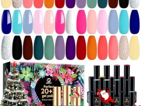 MEFA Gel Nail Polish Set | 23 Pcs | 20 Colours | Basic Collection Discount