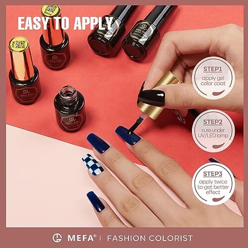 MEFA Gel Nail Polish Kit 23 Pcs | Metro Beauty | 20 Colors Fashion