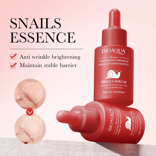 BIOAQUA - Tighten Anti Wrinkle Snails Face Serum - 30ml Sale