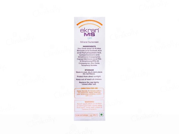 Ekran MS Mineral Sunscreen Gel SPF 50 PA+++ Discount